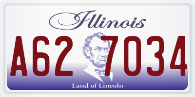 IL license plate A627034