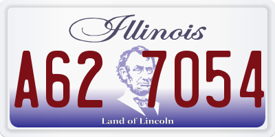 IL license plate A627054