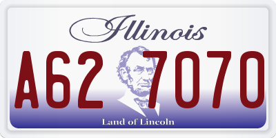 IL license plate A627070