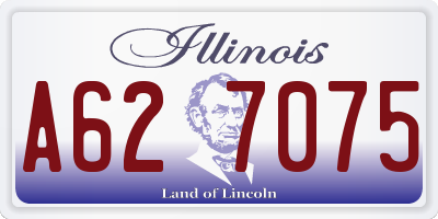 IL license plate A627075