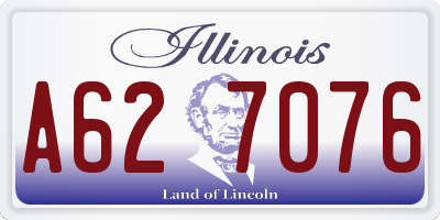IL license plate A627076