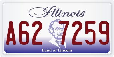 IL license plate A627259