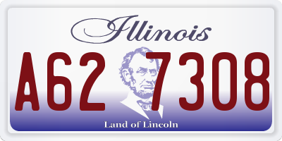 IL license plate A627308