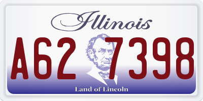 IL license plate A627398