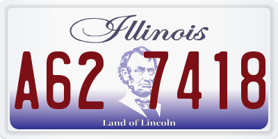IL license plate A627418