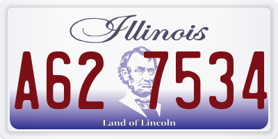 IL license plate A627534