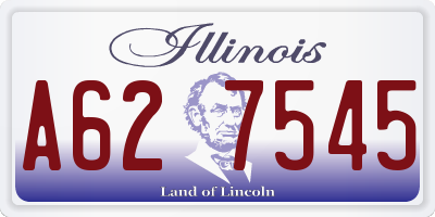 IL license plate A627545