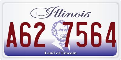 IL license plate A627564
