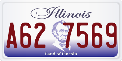 IL license plate A627569