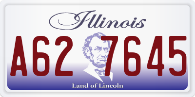 IL license plate A627645