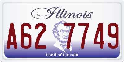 IL license plate A627749