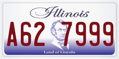 IL license plate A627999