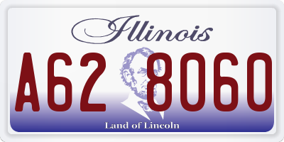 IL license plate A628060