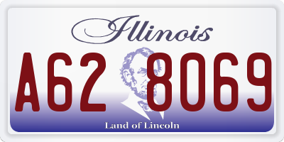 IL license plate A628069