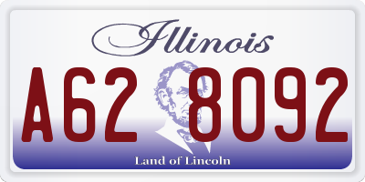 IL license plate A628092