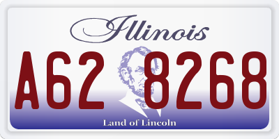 IL license plate A628268