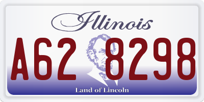 IL license plate A628298