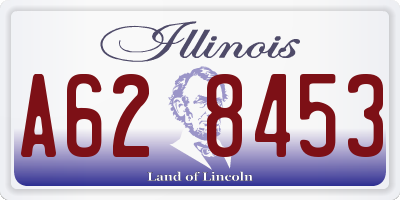IL license plate A628453