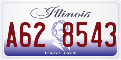 IL license plate A628543