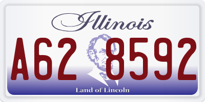 IL license plate A628592