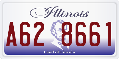 IL license plate A628661