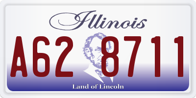 IL license plate A628711