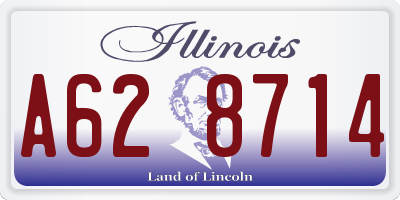 IL license plate A628714