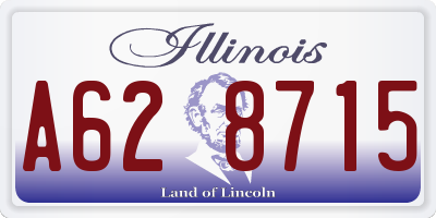 IL license plate A628715