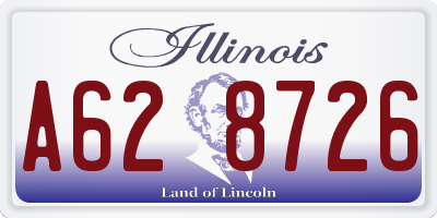 IL license plate A628726