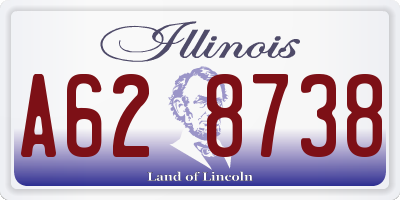 IL license plate A628738
