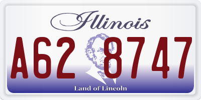 IL license plate A628747