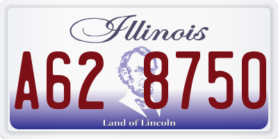 IL license plate A628750