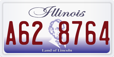 IL license plate A628764