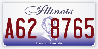 IL license plate A628765