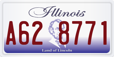 IL license plate A628771