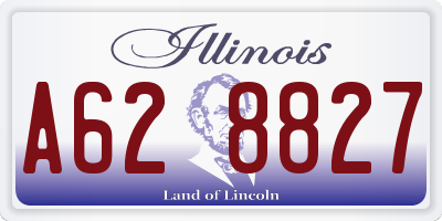 IL license plate A628827