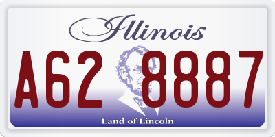 IL license plate A628887