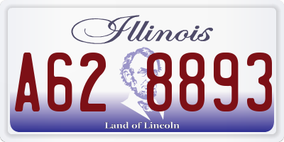 IL license plate A628893