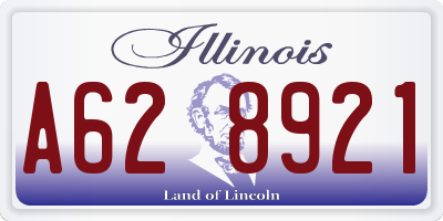 IL license plate A628921