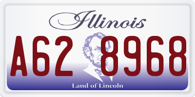 IL license plate A628968