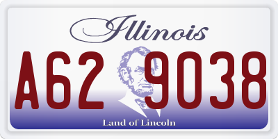 IL license plate A629038