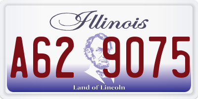 IL license plate A629075