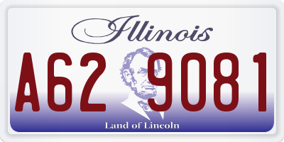 IL license plate A629081