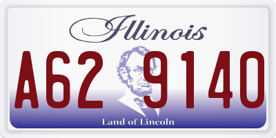 IL license plate A629140