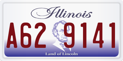 IL license plate A629141