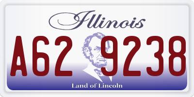 IL license plate A629238