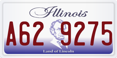 IL license plate A629275