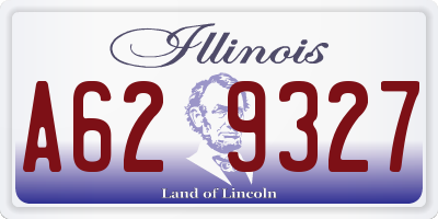IL license plate A629327