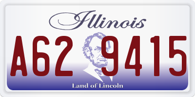 IL license plate A629415