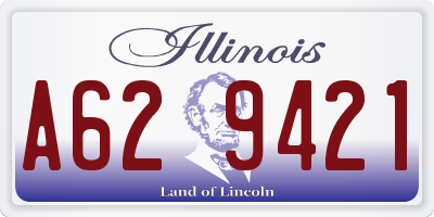 IL license plate A629421